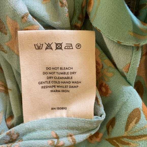 NWT💫Spell Maise Blouse in Vintage Turquoise size small - Picture 12 of 13